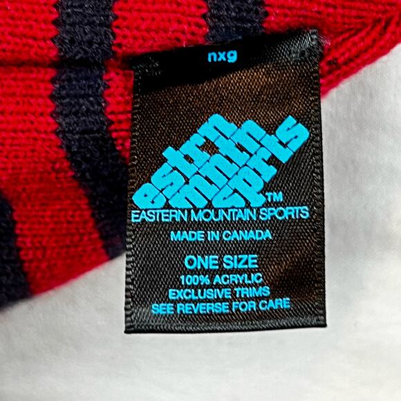 Eastern Mountain Sports Trojan Reversible Beanie Ski Hat Made In Canada - Picture 5 of 6